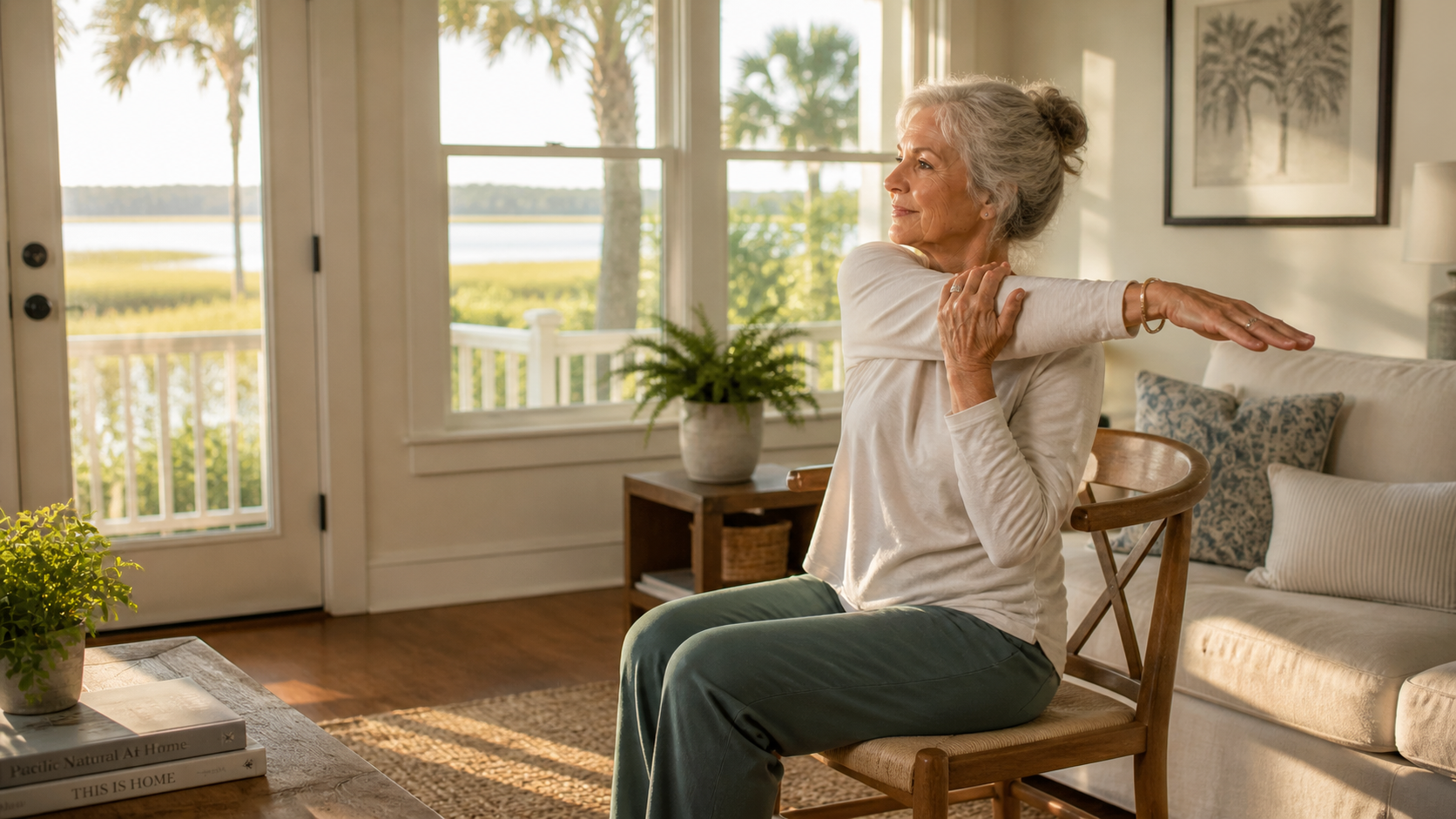 A session on a sunlit Lowcountry porch